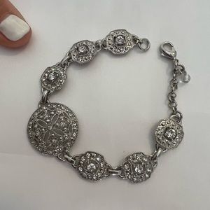 Boutique Vintage Silver Stone Bracelet
